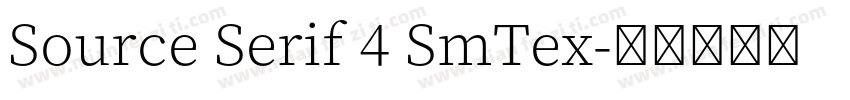Source Serif 4 SmTex字体转换